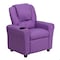 Flash Furniture Kids Recliner, 21-1/2" to 36-1/2" x 27", Upholstery Color: Lavender DG-ULT-KID-LAV-GG - alternate 1